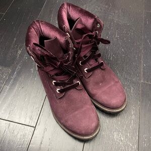 TIMBERLAND women 6'' Premium Boots Burgundy (TB0A1KC1 639) US 7.5/38.5